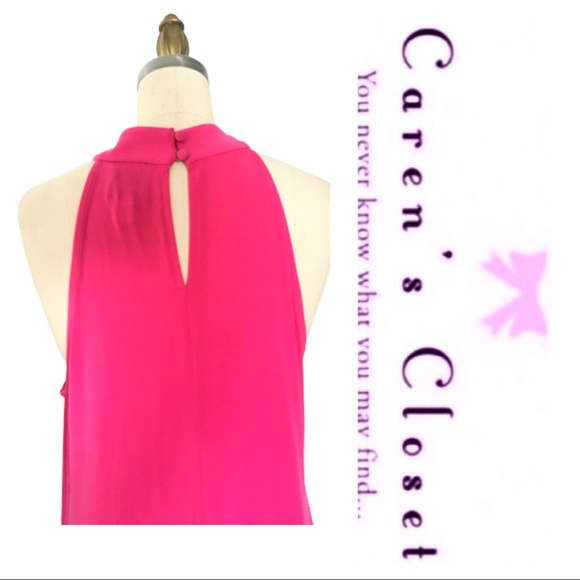 Vince Camuto Pink Crepe Jersey Sleeveless Dress - Picture 6 of 9